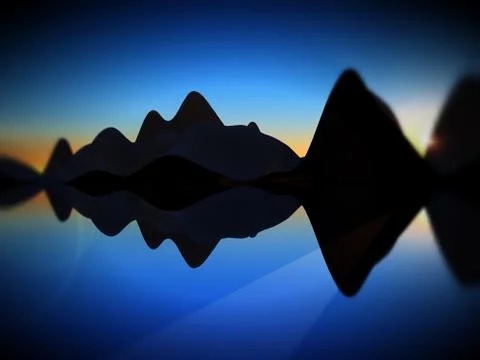 Wave Island Stock Illustration