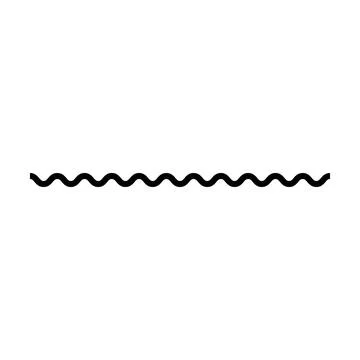 Wave line, abstract zigzag curves, seamless pattern texture design element .. Stock Illustration