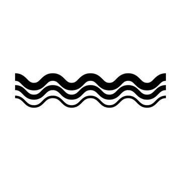 Wave line, abstract zigzag curves, seamless pattern texture design element .. Stock Illustration