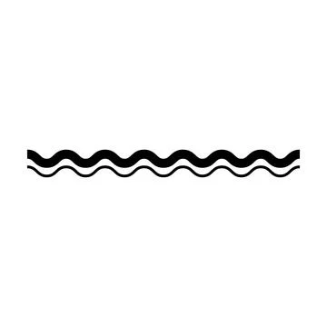 Wave line, abstract zigzag curves, seamless pattern texture design element .. Stock Illustration