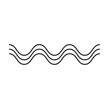 Wave line, abstract zigzag curves, seamless pattern texture design element .. Stock Illustration
