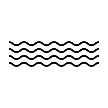 Wave line, abstract zigzag curves, seamless pattern texture design element .. Stock Illustration