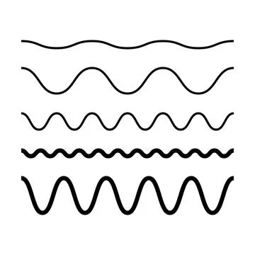 Wave line, abstract zigzag curves, seamless pattern texture design element .. Stock Illustration
