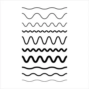 Wave line, abstract zigzag curves, seamless pattern texture design element .. Stock Illustration