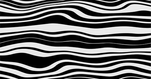 Wave Line and Wavy Zigzag Lines Stock Illustration