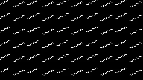 Wave line animation. Video pattern, Squiggling lines on black background. Stock Footage 112959464