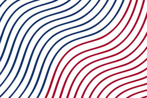 Wave line background. Blue and red wavy optical illusion vector illustration. Stock Illustration