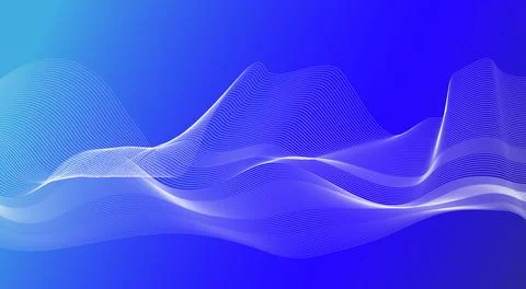 Wave line background with smooth shape. Stock Illustration