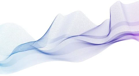 Wave line background with smooth shape. Stock Illustration