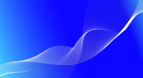 Wave line background with smooth shape. Stock Illustration