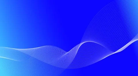 Wave line background with smooth shape. Stock Illustration