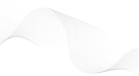 Wave line background with smooth shape. Beautiful wavy line on a white back.. Stock Illustration