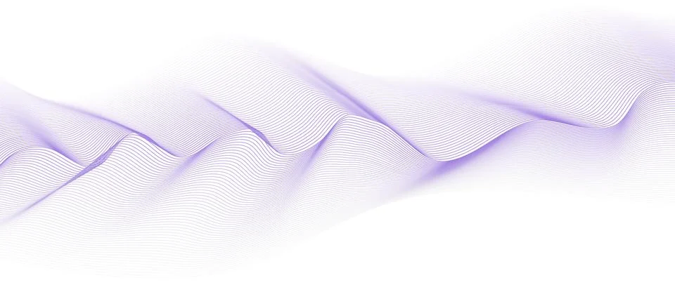 Wave line background with smooth shape. Illustrazione stock