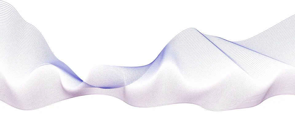 Wave line background with smooth shape. Illustrazione stock