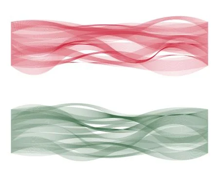 Wave line flag of Hungary Stock Illustration
