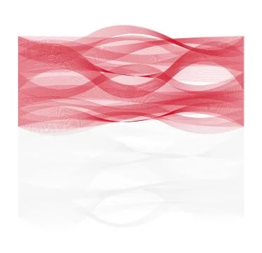 Wave line flag of Monaco イラスト素材