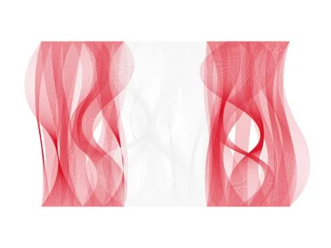 Wave line flag of Peru イラスト素材