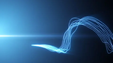 Wave Line Flow Curve Loop Stock Footage 250150175