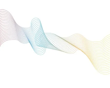 Wave line graphic illustration vector Stock Illustration