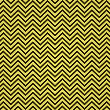 Wave line pattern. Abstract background. Black lines on yellow background. Vec Illustrazione stock