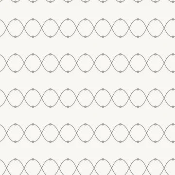 Wave line seamless pattern in line design. wave curve abstract minimal symmetry Stock Illustration