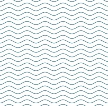 Wave Line Seamless Pattern Vector Template Illustration Design. Vector EPS 10. Illustrazione stock