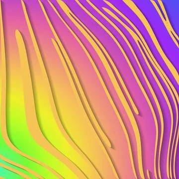 Wave lines abstract background with rainbow colors. For Wallpaper, Banner, .. Stock Illustration