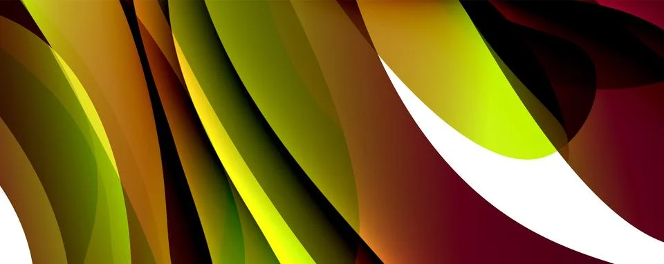 Wave lines and dynamic geometric design. Vector Illustration For Wallpaper Stock Illustration
