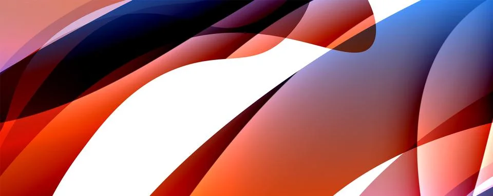Wave lines and dynamic geometric design. Vector Illustration For Wallpaper Stock Illustration
