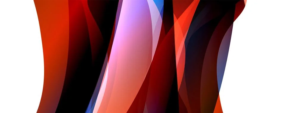 Wave lines and dynamic geometric design. Vector Illustration For Wallpaper Stock Illustration