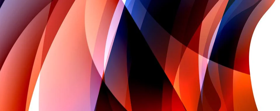 Wave lines and dynamic geometric design. Vector Illustration For Wallpaper Stock Illustration