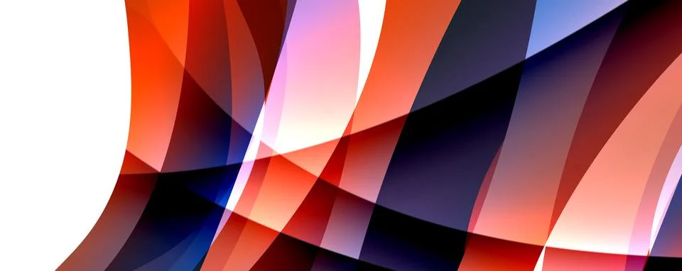 Wave lines and dynamic geometric design. Vector Illustration For Wallpaper Stock Illustration