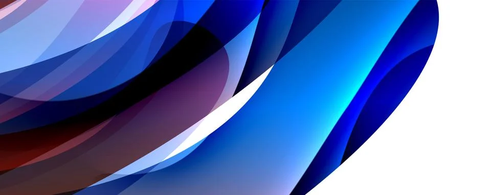Wave lines and dynamic geometric design. Vector Illustration For Wallpaper Stock Illustration