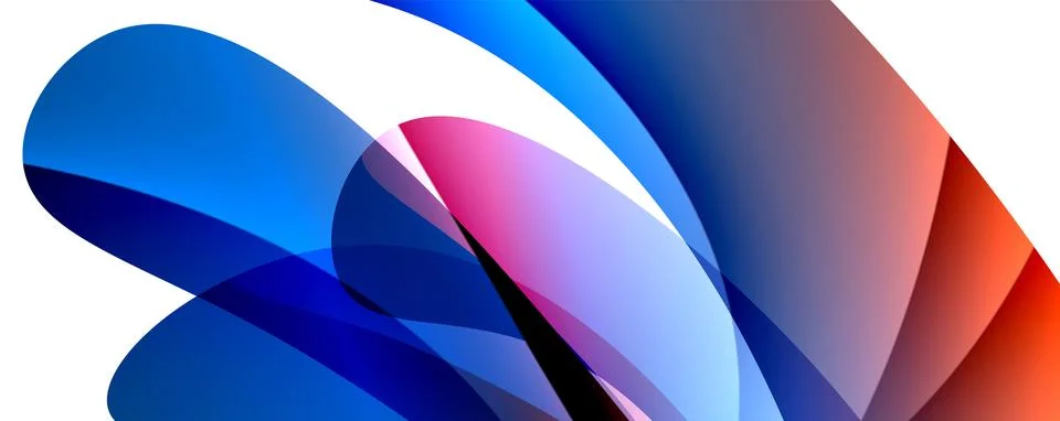 Wave lines and dynamic geometric design. Vector Illustration For Wallpaper Stock Illustration