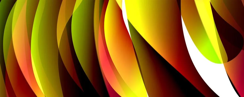Wave lines and dynamic geometric design. Vector Illustration For Wallpaper Stock Illustration