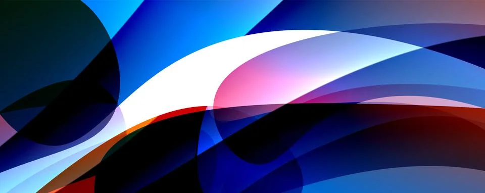 Wave lines and dynamic geometric design. Vector Illustration For Wallpaper Stock Illustration
