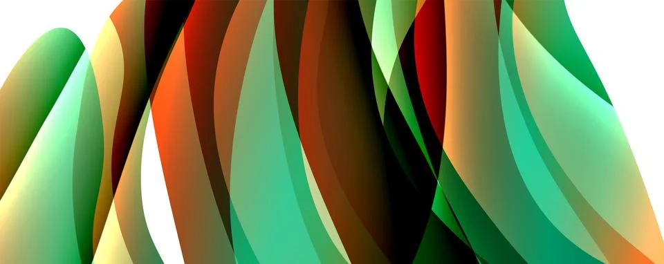 Wave lines and dynamic geometric design. Vector Illustration For Wallpaper Stock Illustration