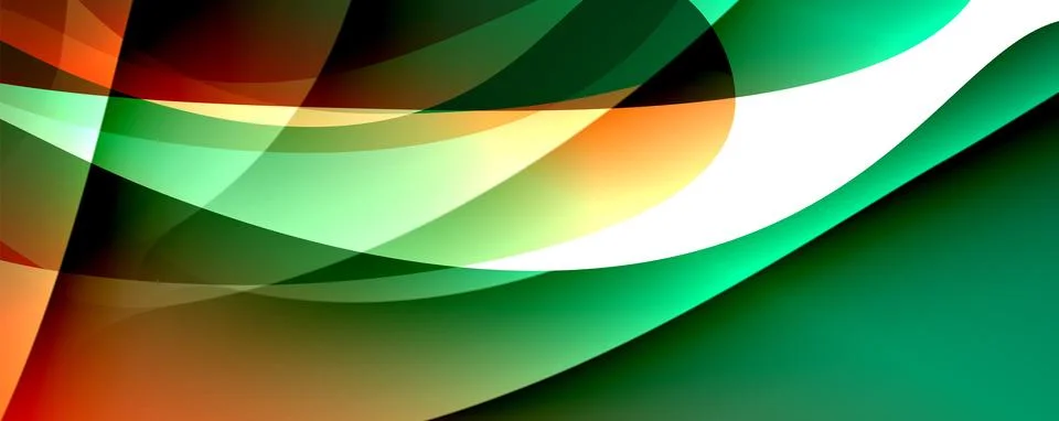 Wave lines and dynamic geometric design. Vector Illustration For Wallpaper Stock Illustration