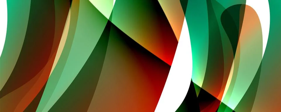 Wave lines and dynamic geometric design. Vector Illustration For Wallpaper Stock Illustration