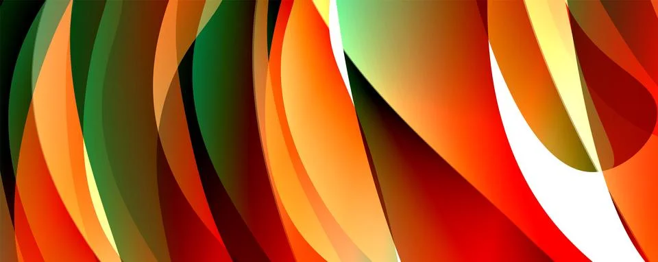Wave lines and dynamic geometric design. Vector Illustration For Wallpaper Stock Illustration