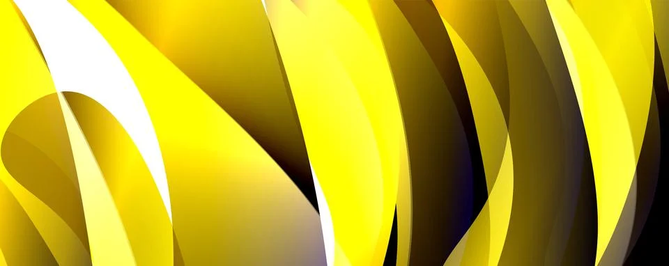 Wave lines and dynamic geometric design. Vector Illustration For Wallpaper Stock Illustration