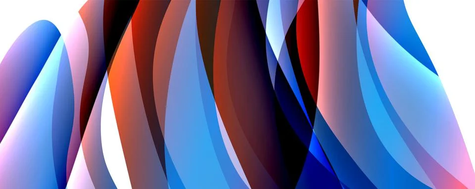 Wave lines and dynamic geometric design. Vector Illustration For Wallpaper Illustrazione stock