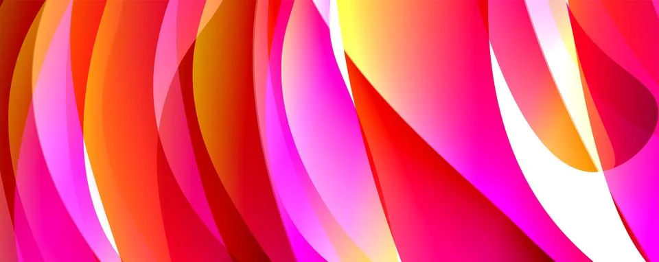 Wave lines and dynamic geometric design. Vector Illustration For Wallpaper Illustrazione stock