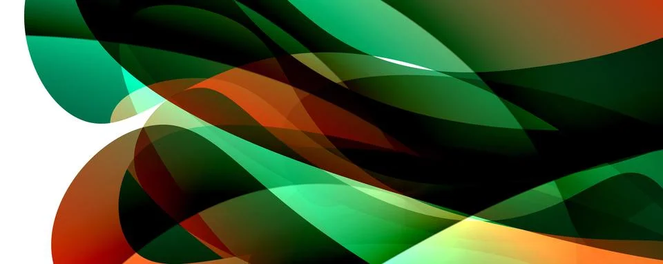 Wave lines and dynamic geometric design. Vector Illustration For Wallpaper Illustrazione stock