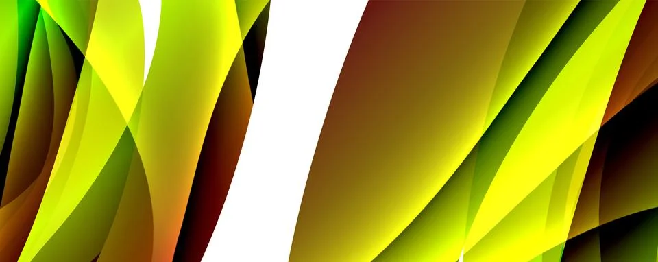Wave lines and dynamic geometric design. Vector Illustration For Wallpaper Illustrazione stock