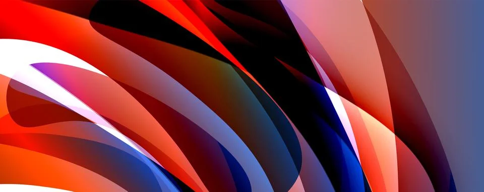 Wave lines and dynamic geometric design. Vector Illustration For Wallpaper Illustrazione stock