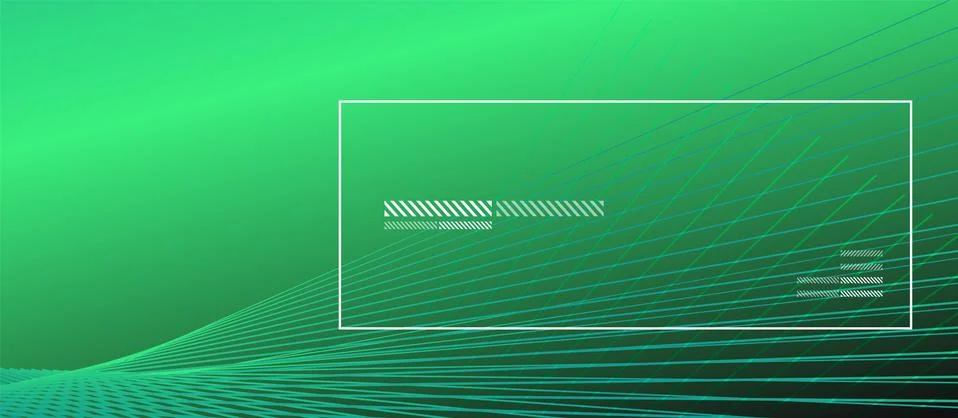 Wave lines with blend effect on fluid gradient, abstract background colorful Ilustração Stock