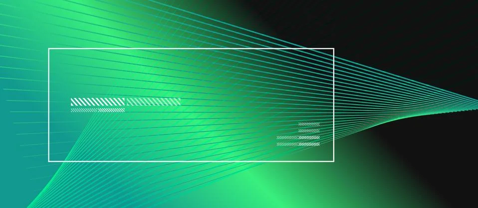 Wave lines with blend effect on fluid gradient, abstract background colorful Illustrazione stock