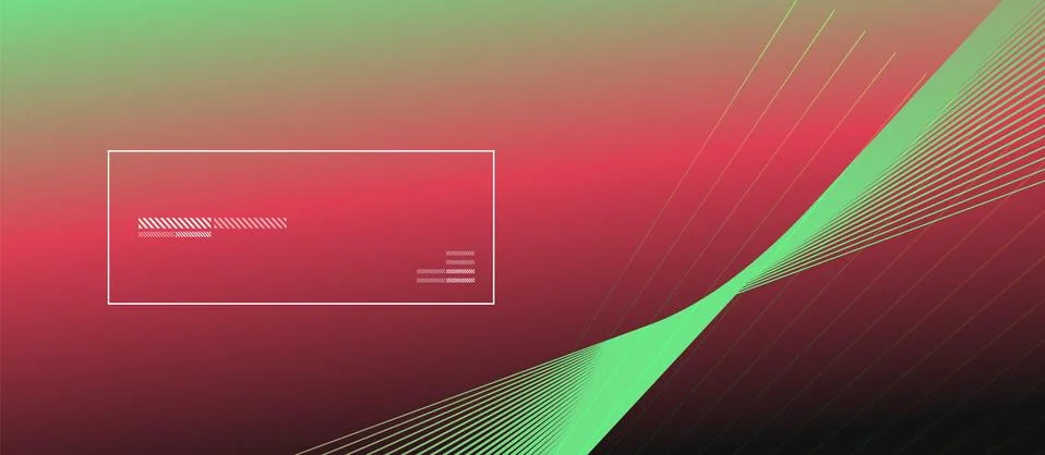 Wave lines with blend effect on fluid gradient, abstract background colorful Illustrazione stock
