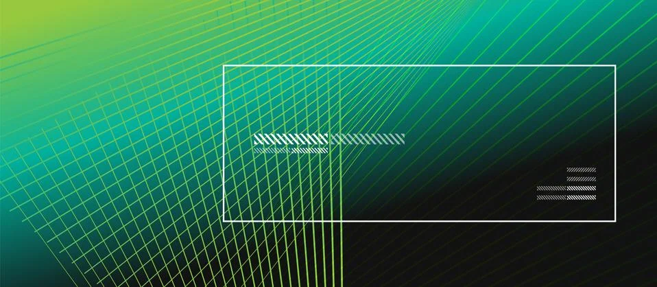 Wave lines with blend effect on fluid gradient, abstract background colorful Illustrazione stock